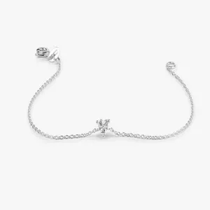 0.09CTW Moissanite Round Diamond Bracelet