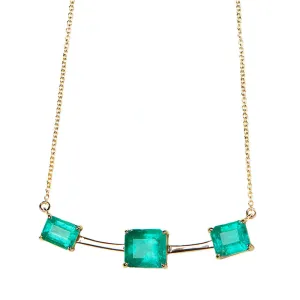 5.54 Carat Colombian Emerald Necklace