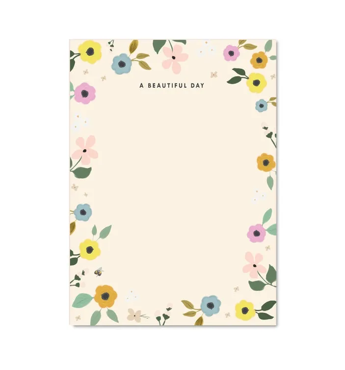 A BEAUTIFUL DAY NOTEPAD