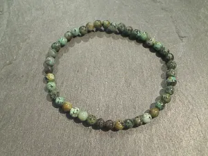 African Turquoise 4MM Stretch Bracelet