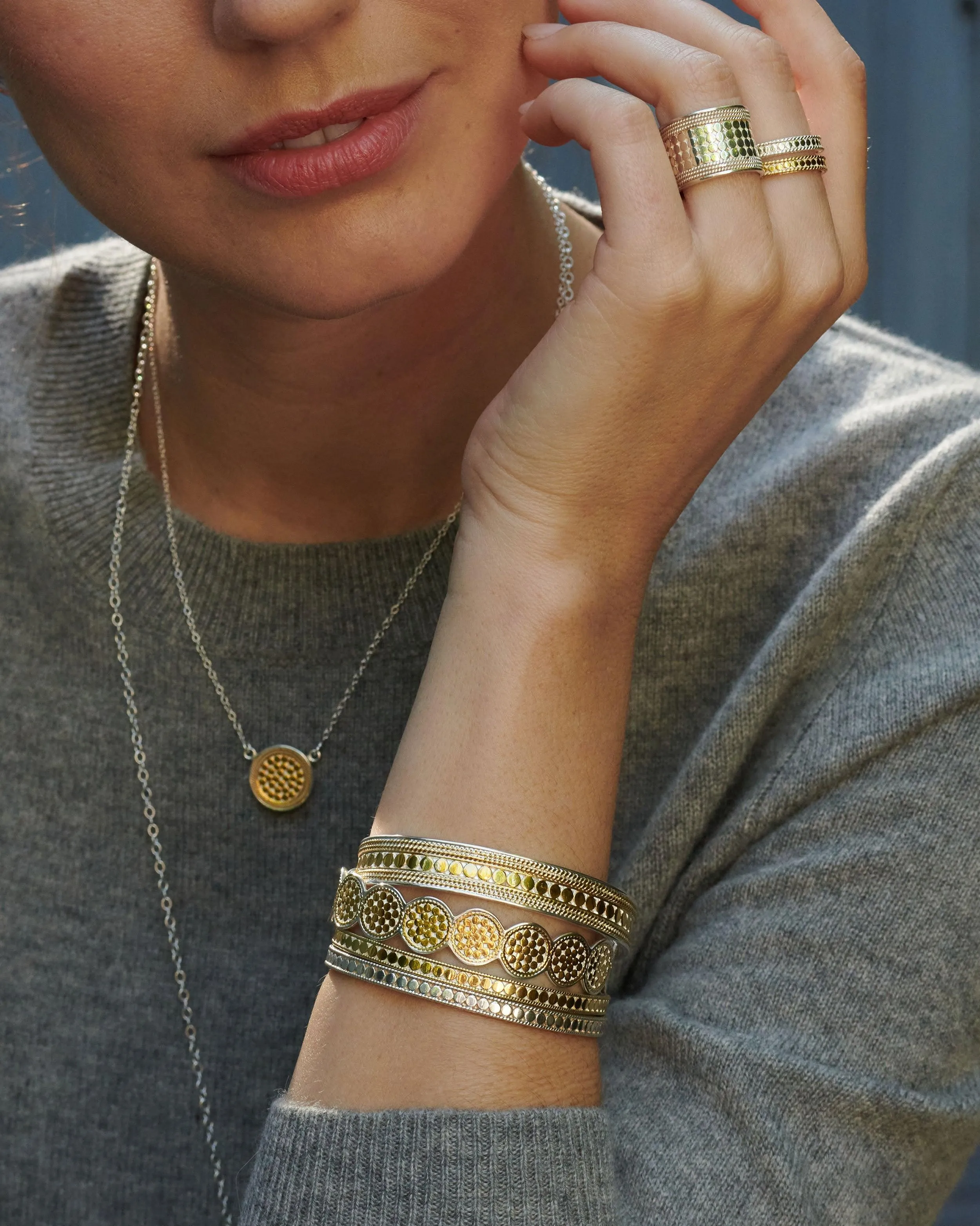Anna Beck Gold Vermeil Classic Cuff Bangle
