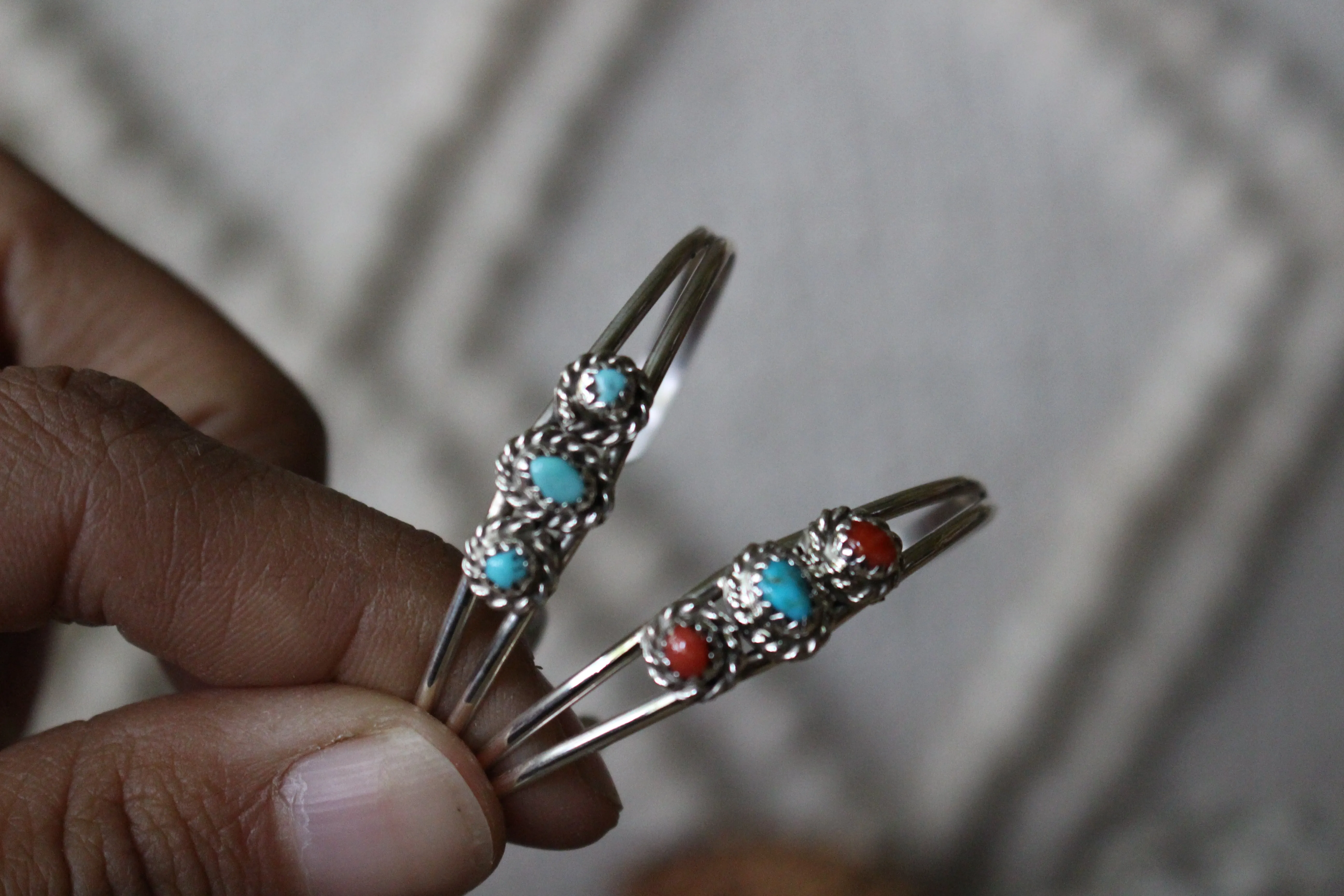 Baby Red and Turquoise Bracelet