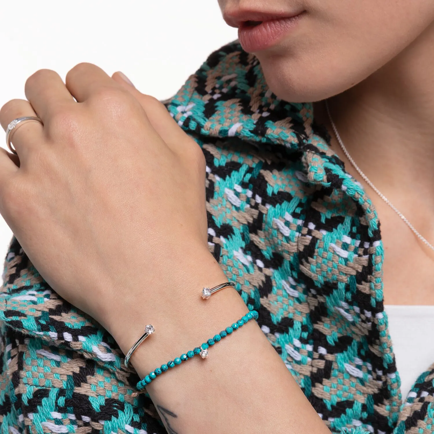 Bracelet White Stone