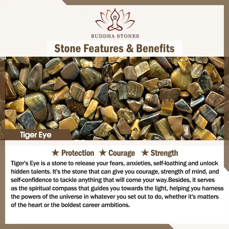 Buddha Stones 108 Mala Beads Natural Stone Tiger Eye Turquoise Protection Strength Bracelet Necklace