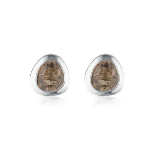 CELEBRATION STUDS - SMOKY QUARTZ