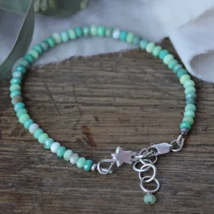 Chrysoprase  gemstone bracelet
