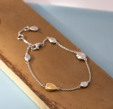 Coast Pebble Golden Station Bracelet