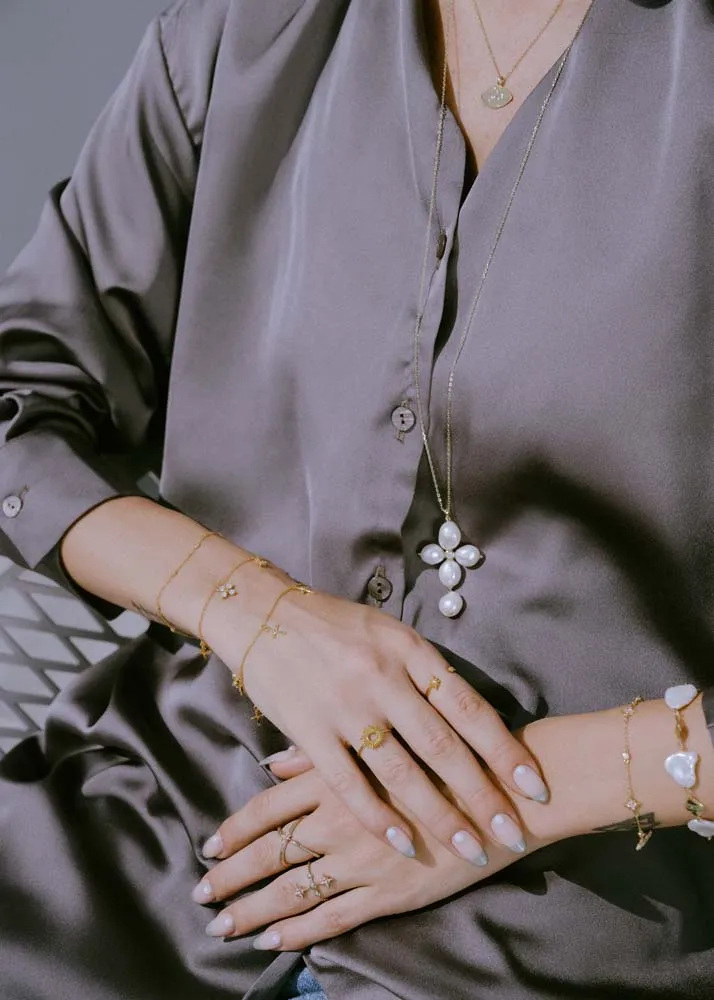 Cross Bracelet - Silver