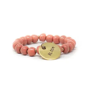 Cutie Pie Coral Inspiration Charm Bracelet