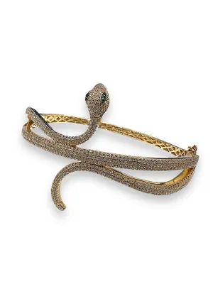 Diamond snake bangle