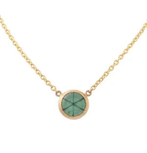 Double Hung Emerald Trapiche Necklace