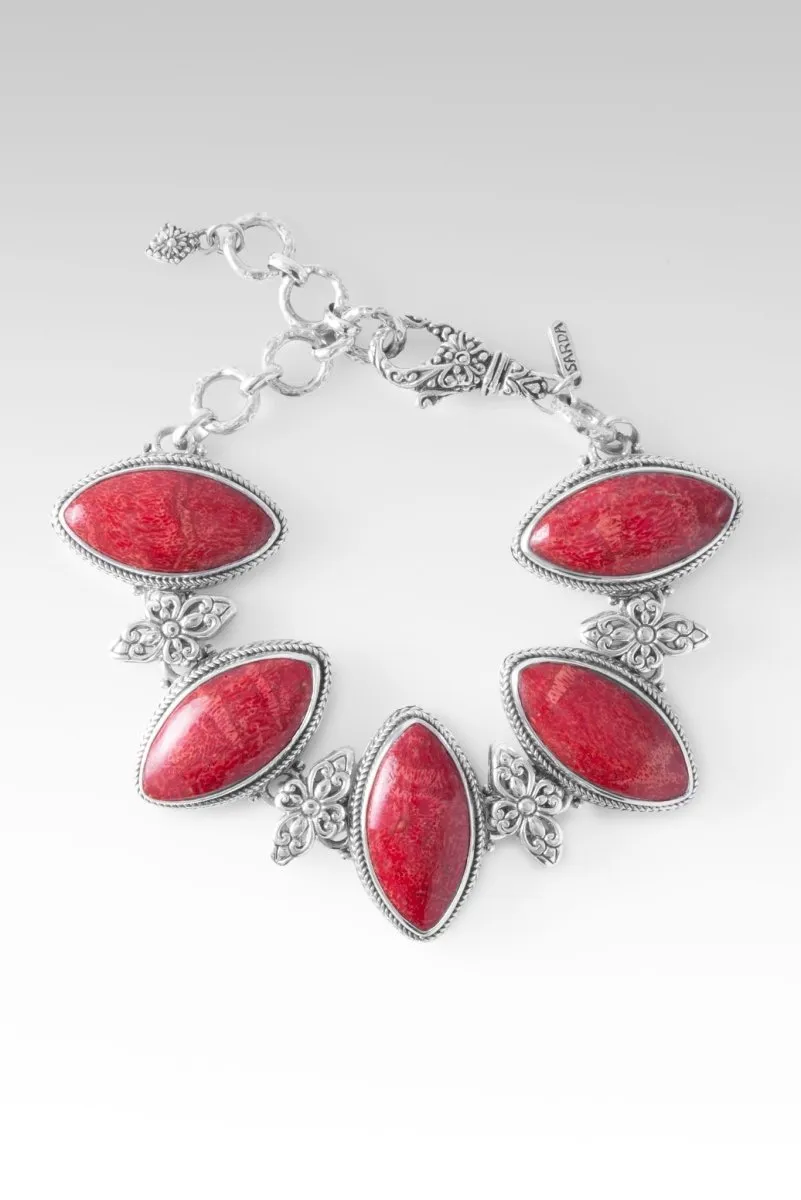 Encourage Your Heart Bracelet™ in Red Sponge Coral