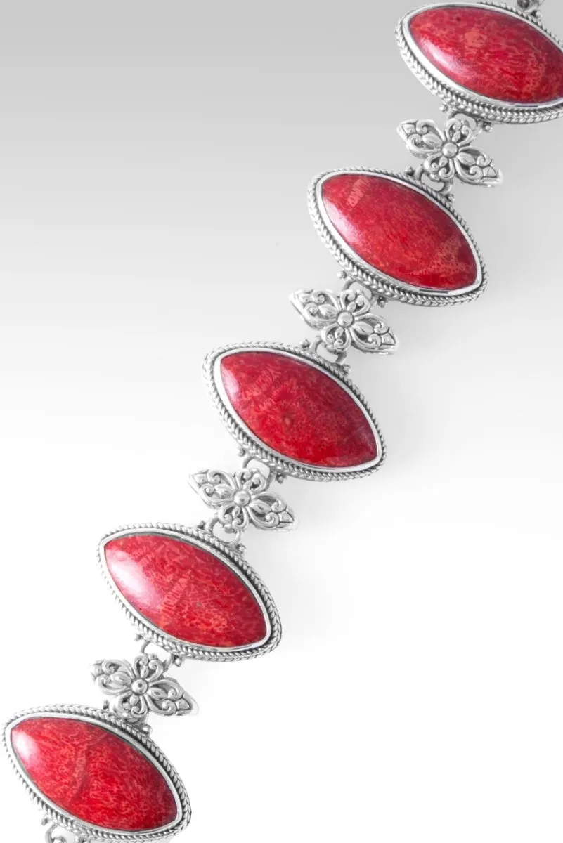 Encourage Your Heart Bracelet™ in Red Sponge Coral