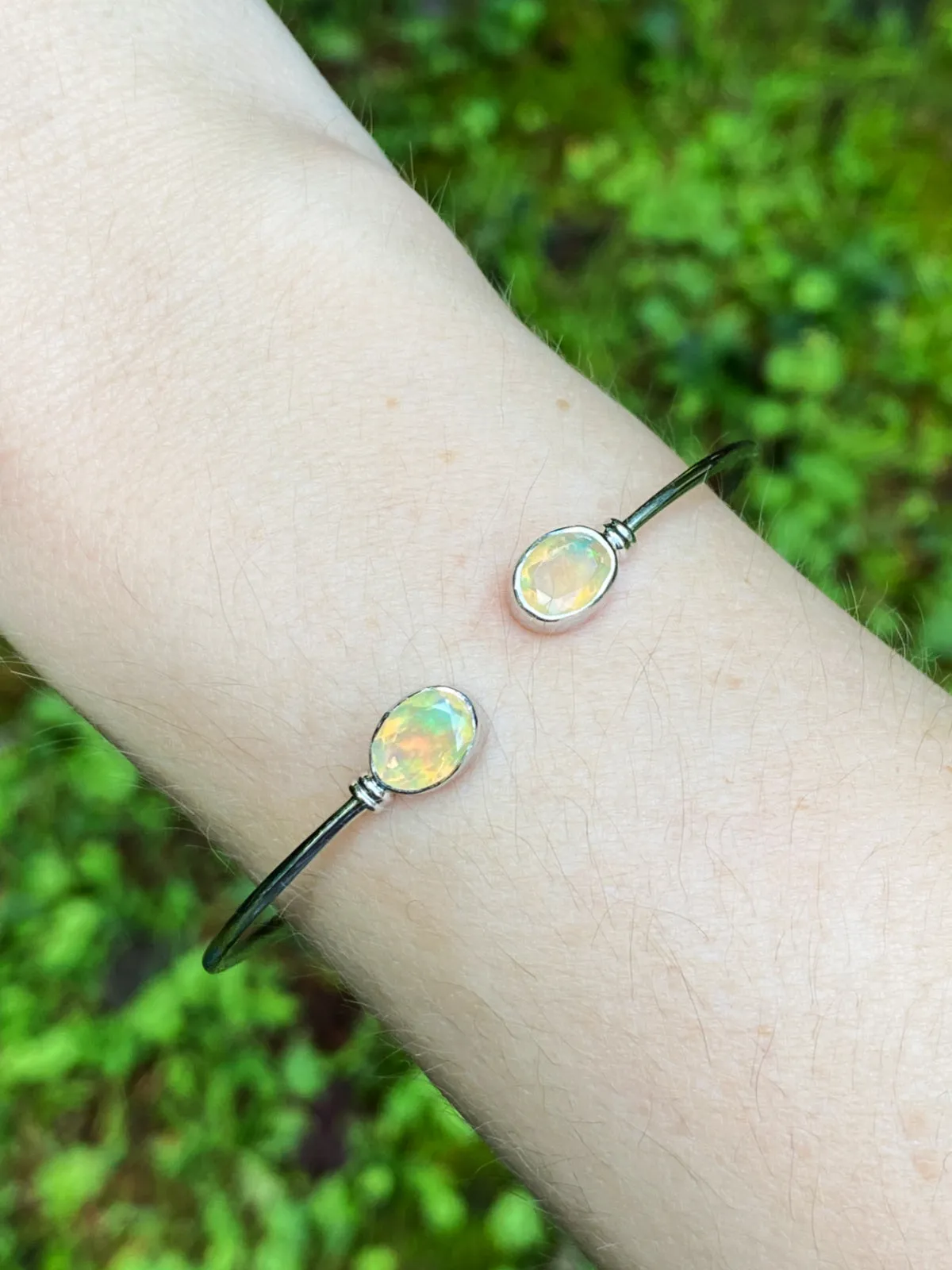 Ethiopian Opal Cuff Bracelet