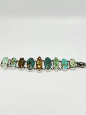 Federico Zapotec Green Turquoise Stone Bracelet