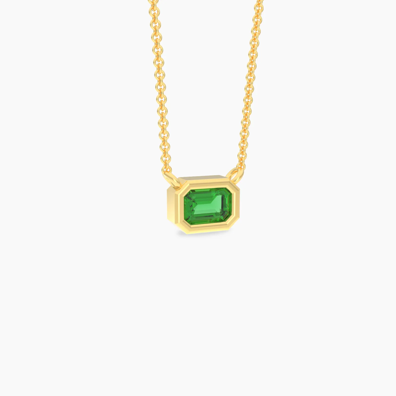 Forever Emerald Gemstone Pendant Necklace