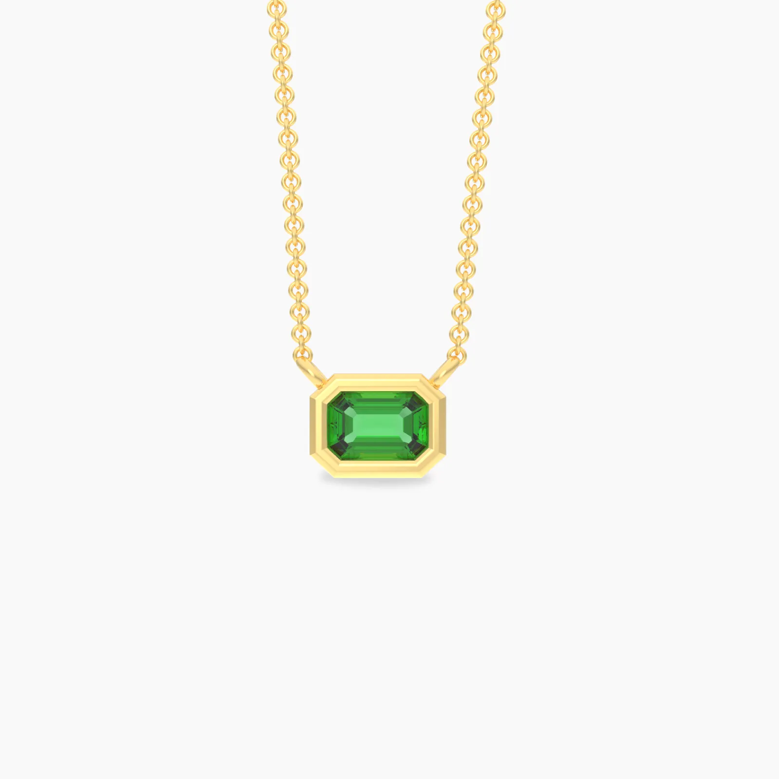 Forever Emerald Gemstone Pendant Necklace