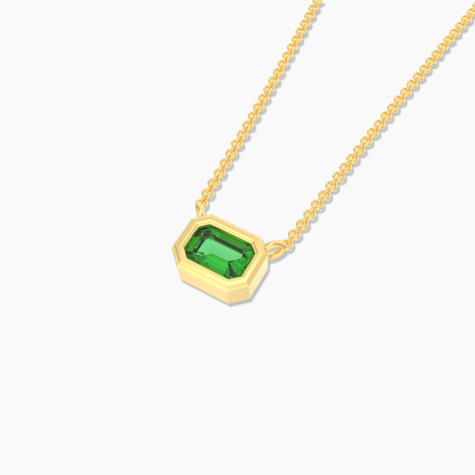 Forever Emerald Gemstone Pendant Necklace