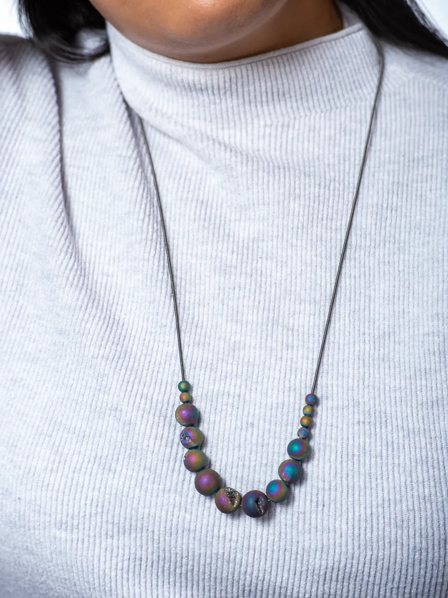 Geode Beaded Necklace