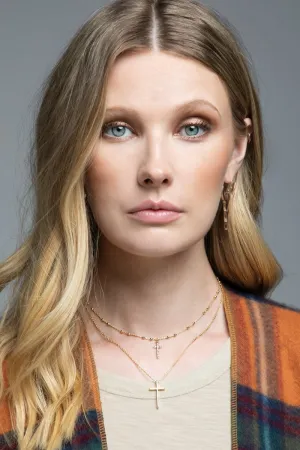 Gold Layered Cross Necklace