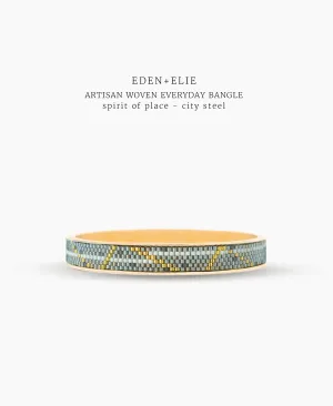 Gold Narrow Bangle - Spirit of Place City Steel