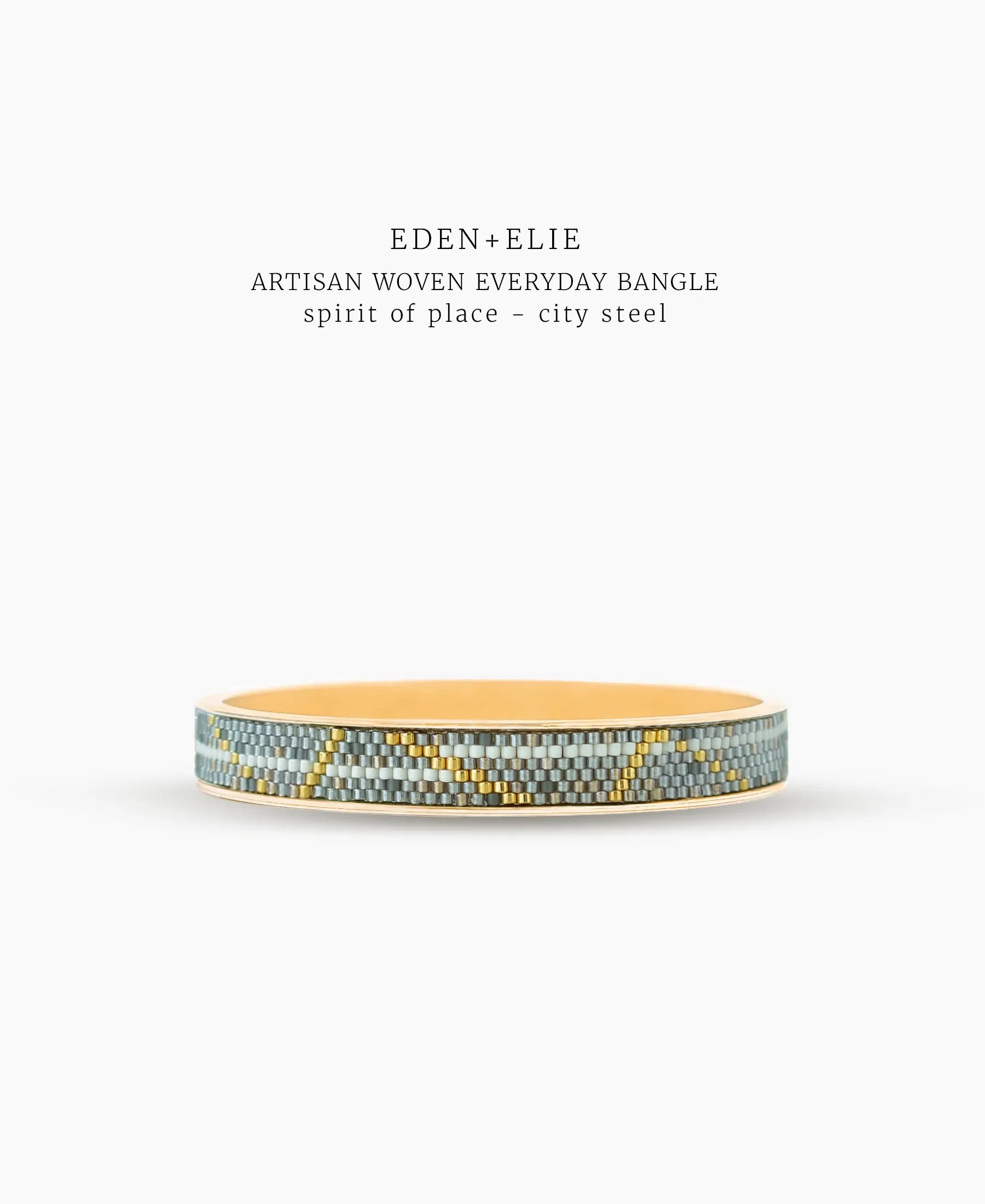 Gold Narrow Bangle - Spirit of Place City Steel