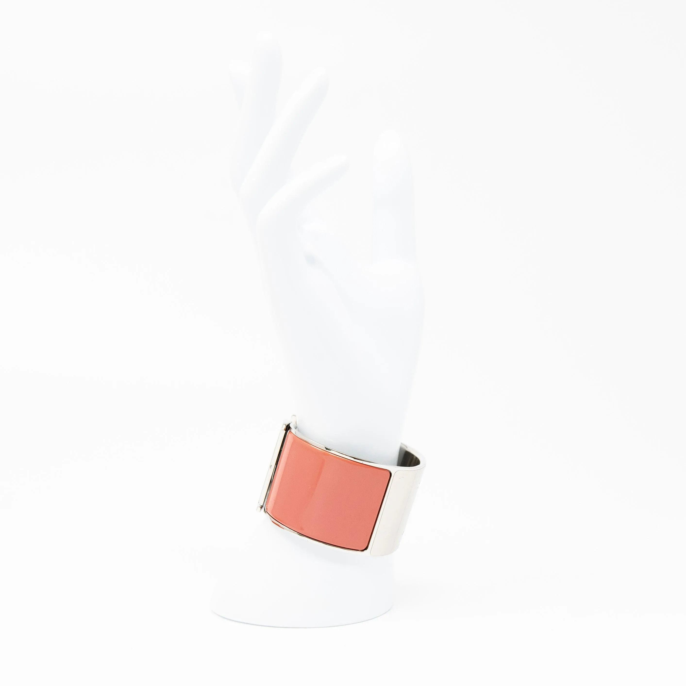 Hermes Coral Extra Wide Clic Clac H Bracelet PM
