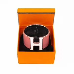 Hermes Coral Extra Wide Clic Clac H Bracelet PM