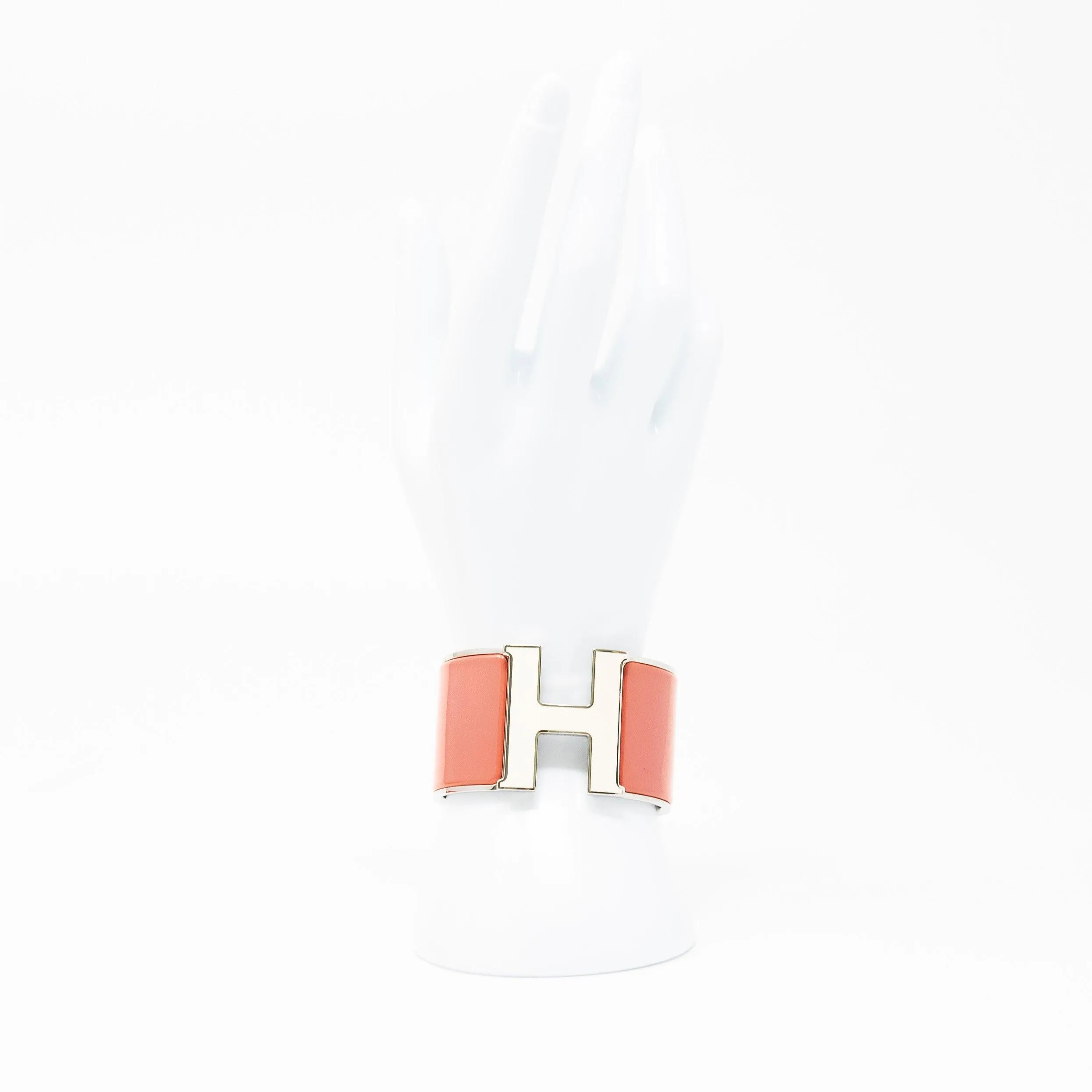 Hermes Coral Extra Wide Clic Clac H Bracelet PM