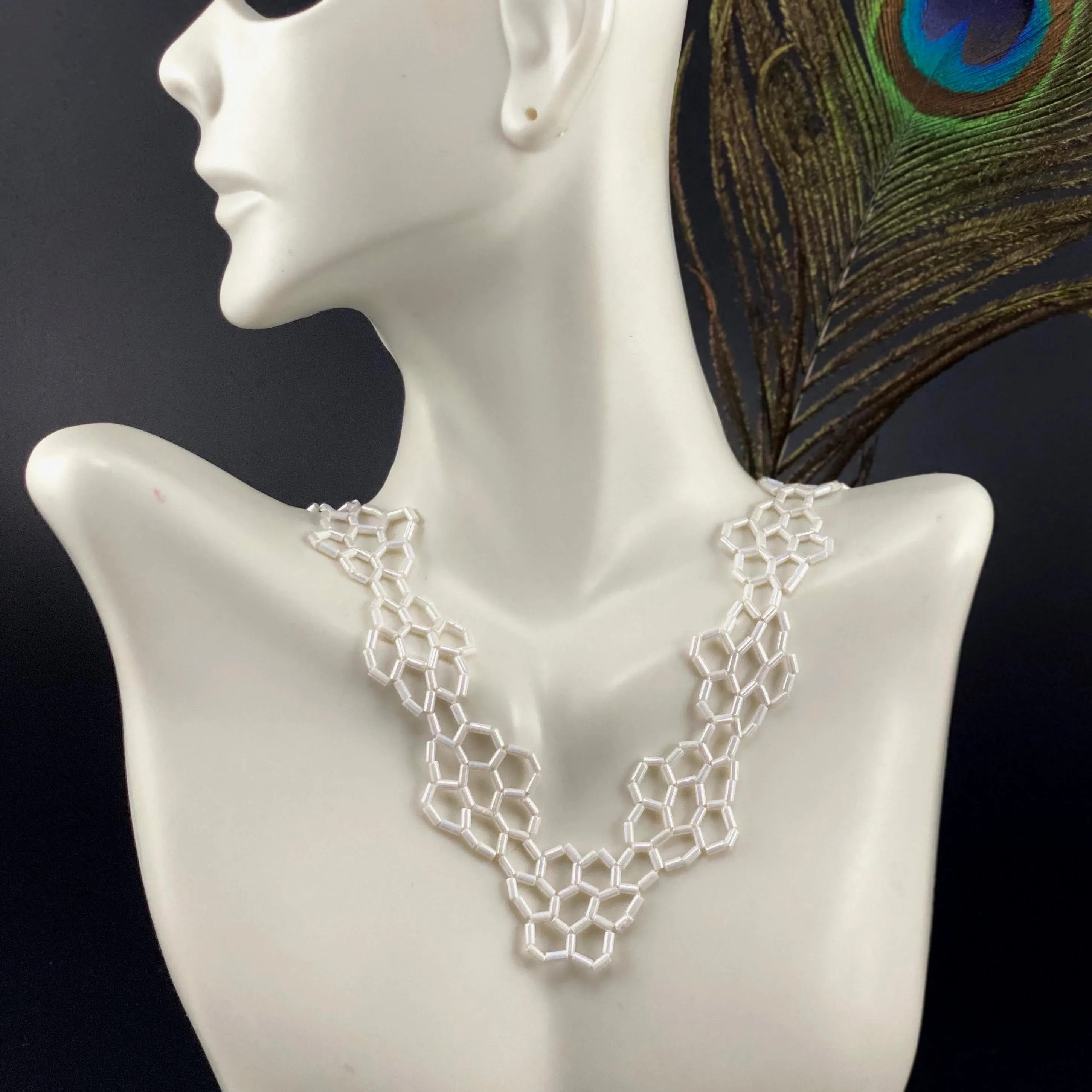 Honeycomb Net Necklace