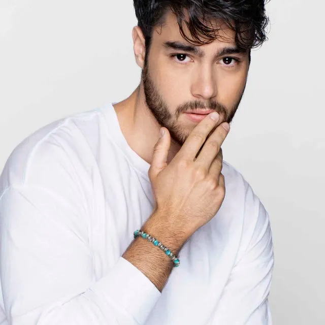 Instinct Howlite Bracelet - White/Silver - 027919/048