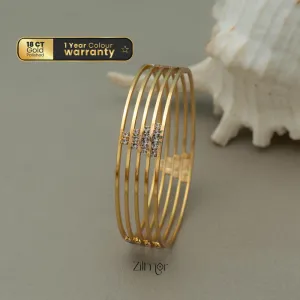 KF200154 - Gold Plated stone bangle