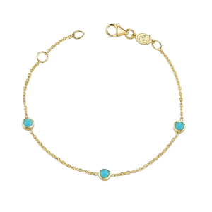 Kids Turquoise 3 Stone Bracelet