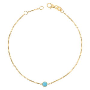 Kids Turquoise Solitaire Bracelet