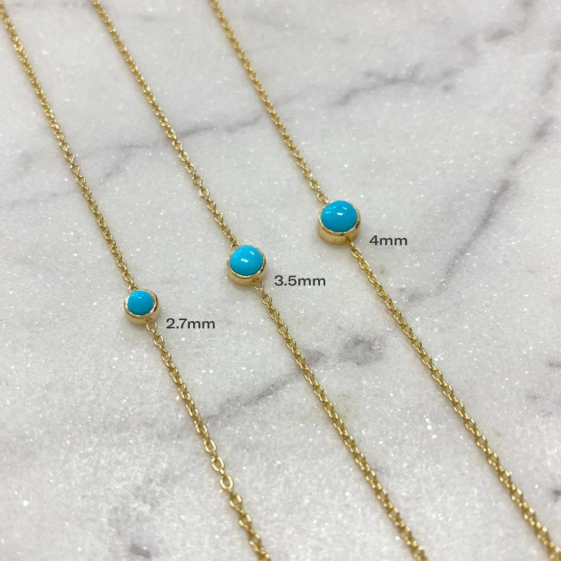 Kids Turquoise Solitaire Bracelet