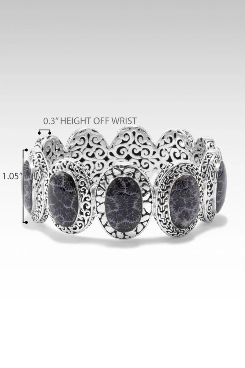 Kind Heart Bangle™ in Black Indonesian Coral