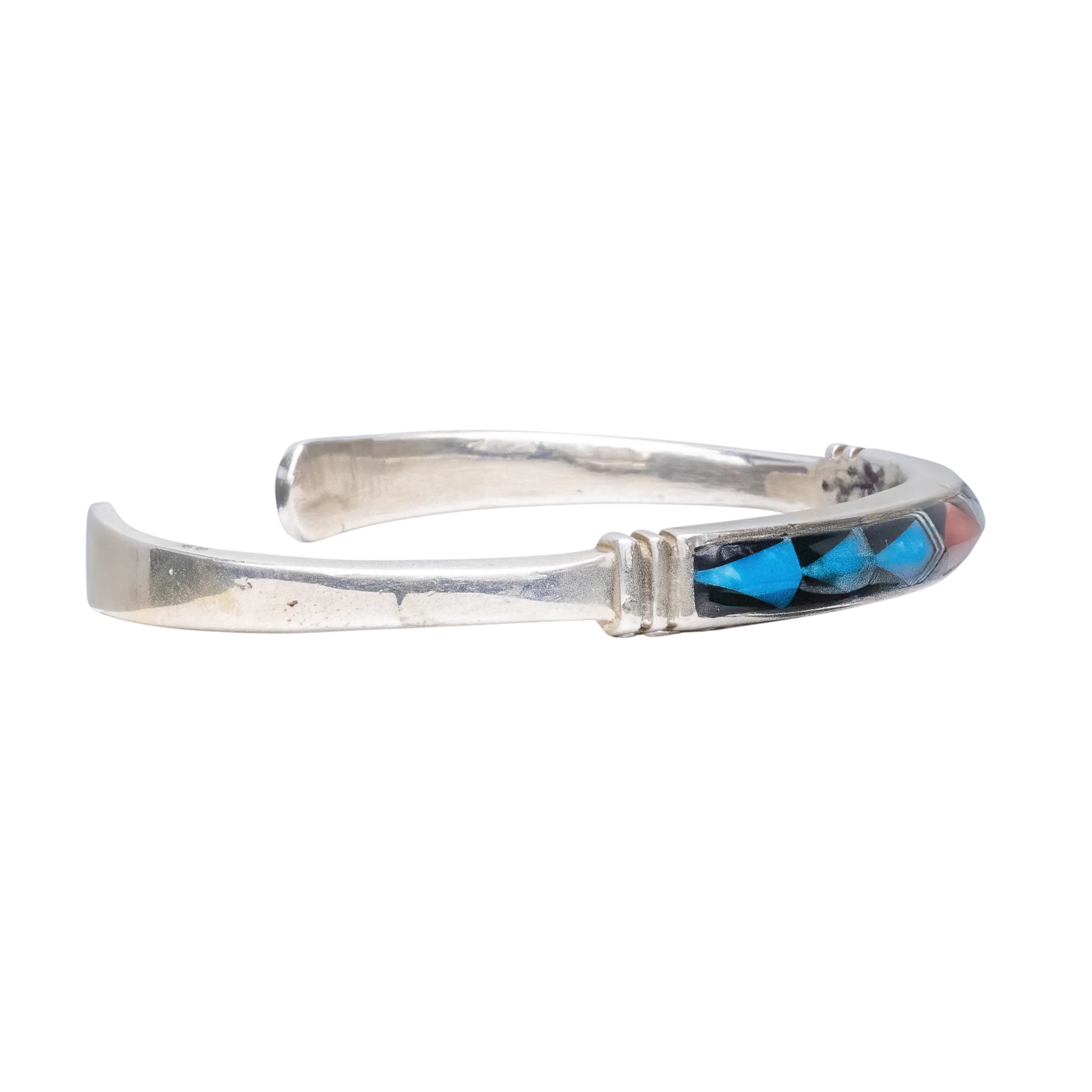Kingman Turquoise, Black Jade, Opal, & Spiny Oyster Bracelet | Artisan Handmade