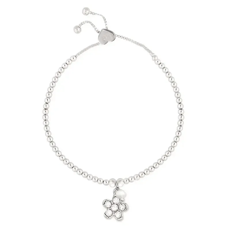 Life Charm Thank You Flower Girl Bracelet