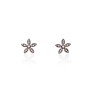 Lotus Flower Stud Earrings