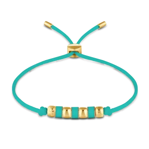 LUCKYMARE TURQUOISE CORD TURQUOISE CHIP BRACELET