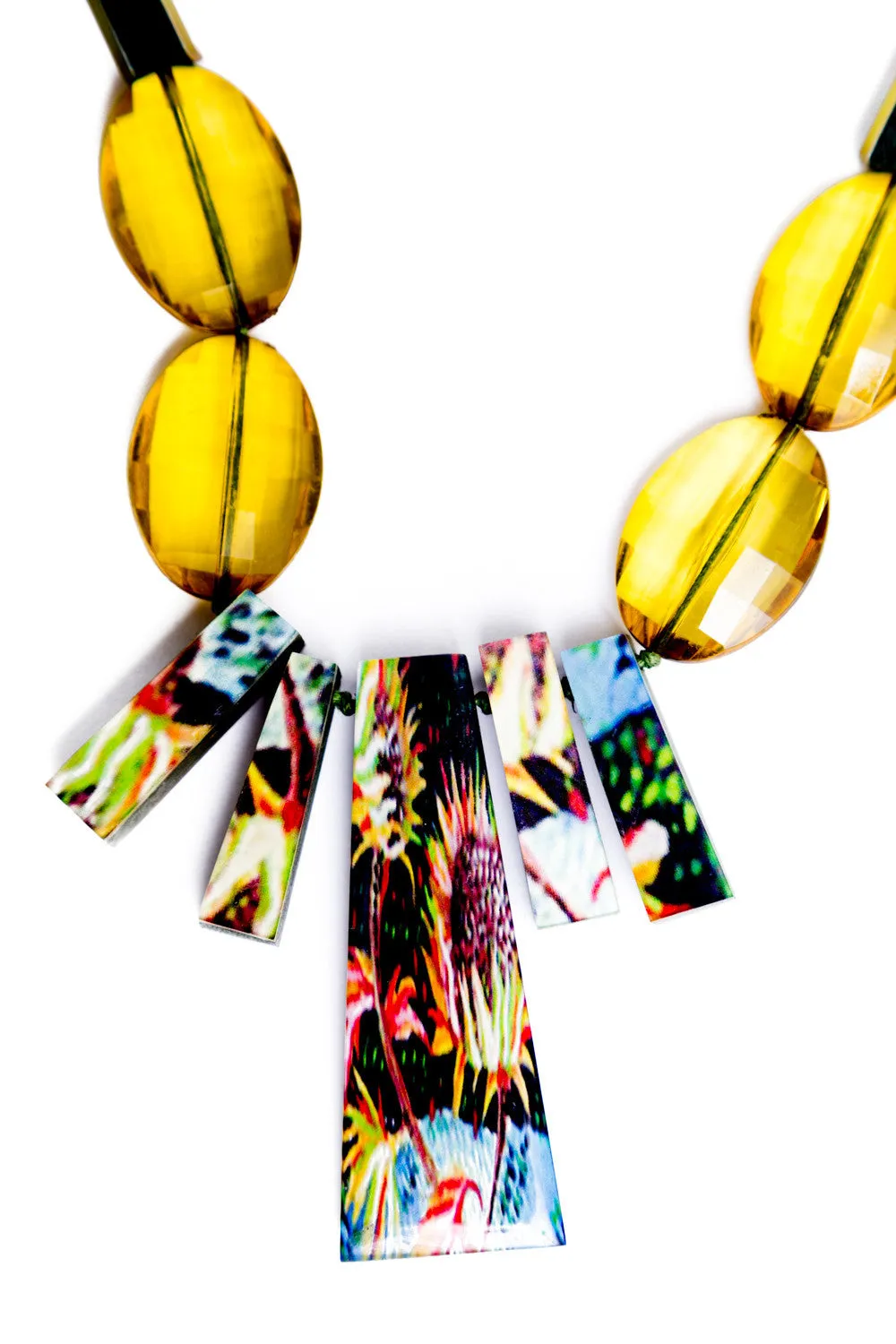 Maria Necklace in Forest Green (b)