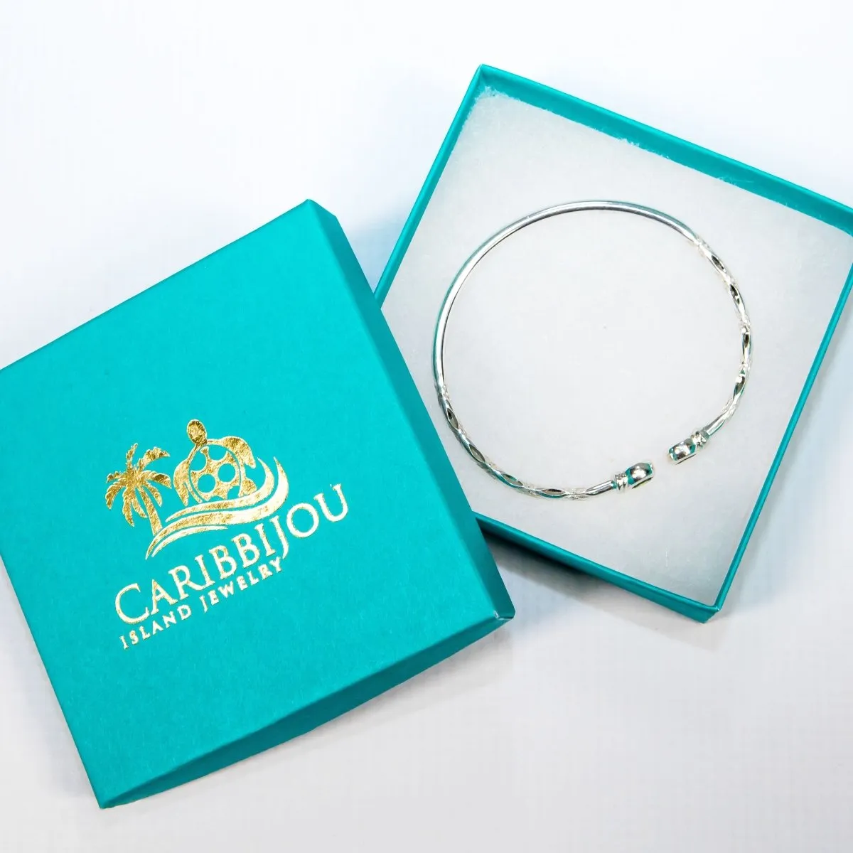 Medium Bangle with Synthetic Ruby July Birthstone