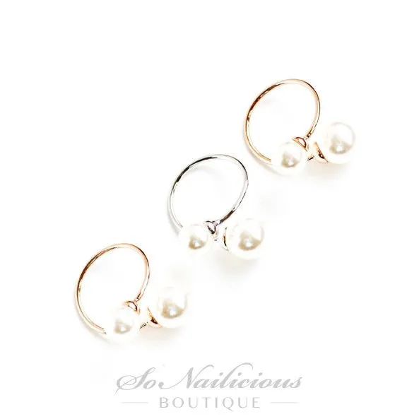Mother of Pearls Ring - Platinum & Gold - ONLY 1 LEFT!