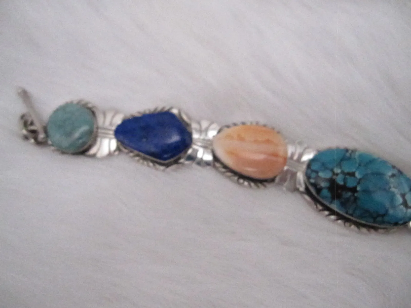 Multi Stone Link Bracelet