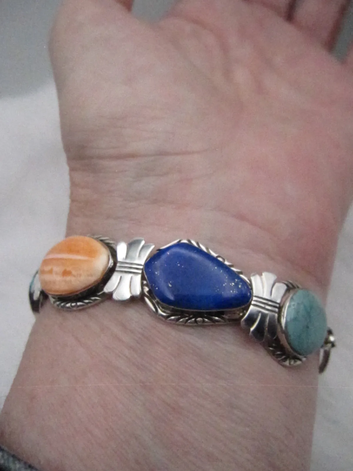 Multi Stone Link Bracelet