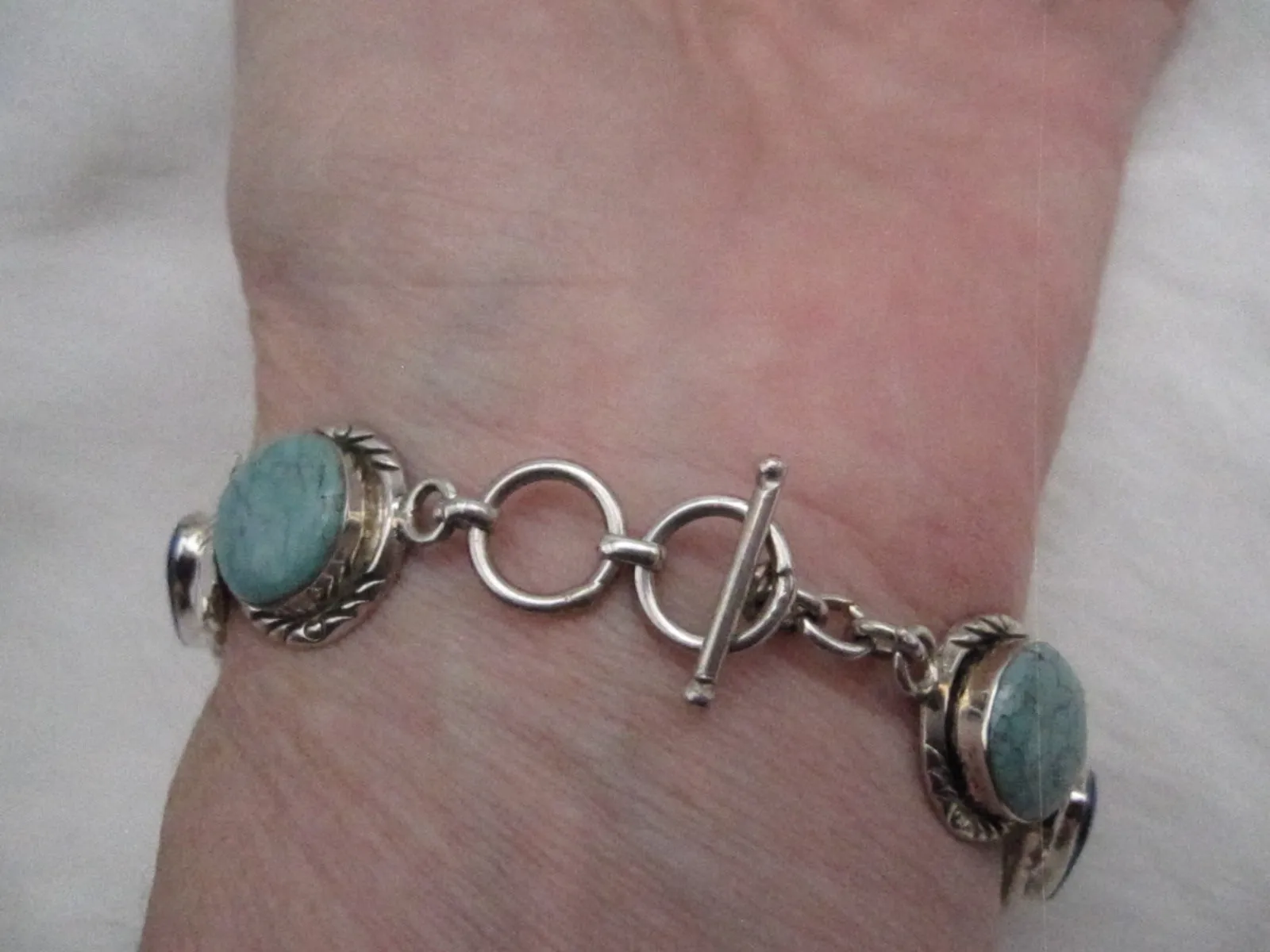 Multi Stone Link Bracelet