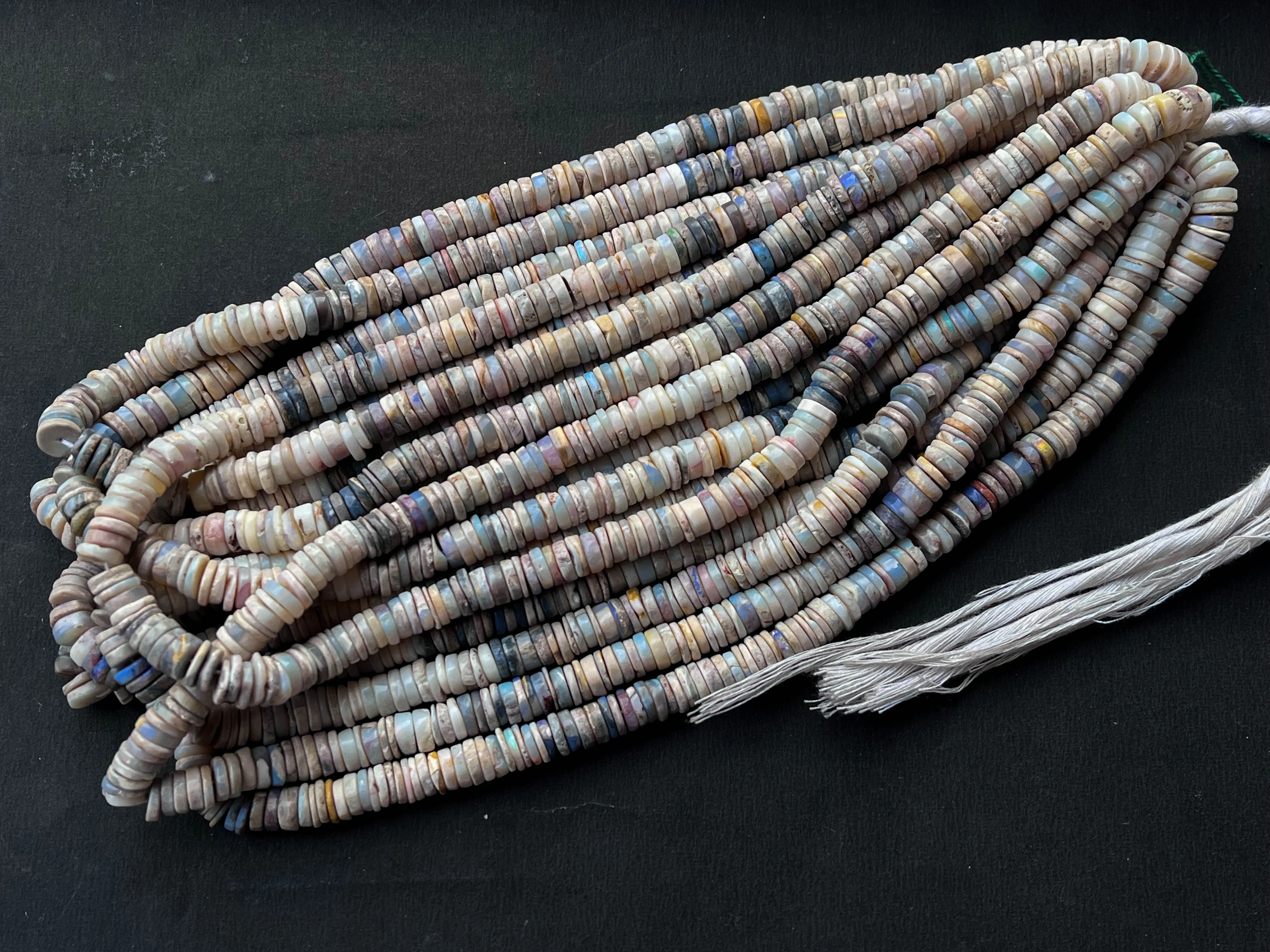 Natural  Australian Opal Smooth Beads