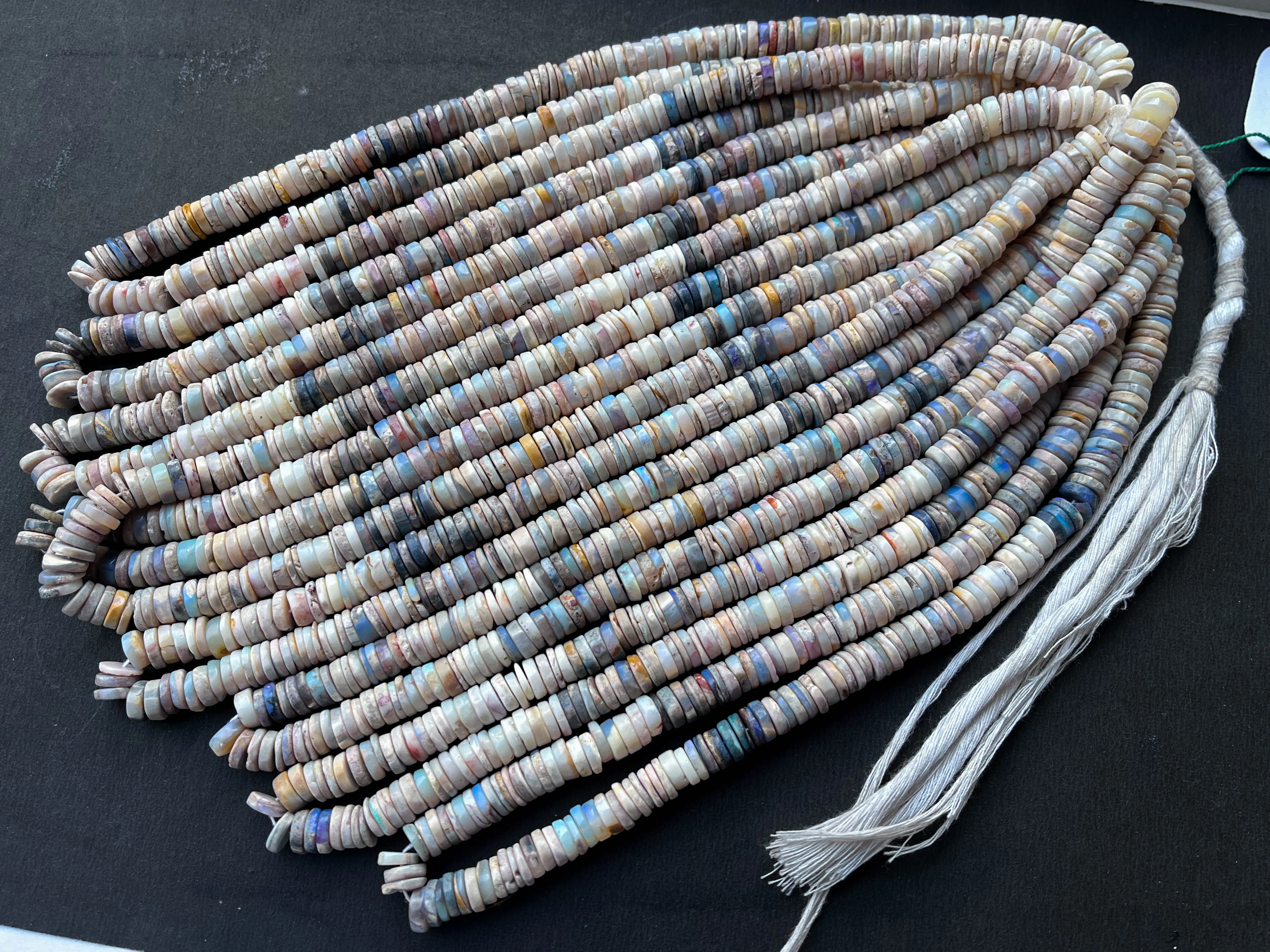 Natural  Australian Opal Smooth Beads