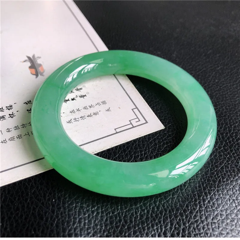 Natural Jade Bangle Jadeite Bangle Internal Diameter 56.9mm A1032206