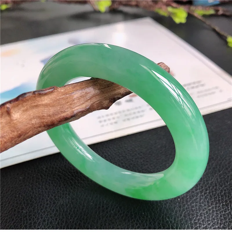 Natural Jade Bangle Jadeite Bangle Internal Diameter 56.9mm A1032206